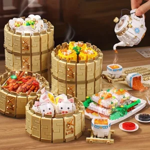 Chinese Culture Cantonese Cantonese Mini Building Blocks,Christmas and Thanksgiving Gifts 1