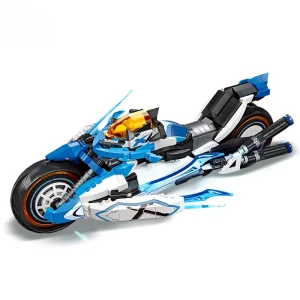 Static motorcycle decoration plastic small particles DIY assembly blocks 1