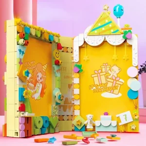 Album building blocks Valentine's Day picture frame diy handmade girl gift puzzle assembled photo table 1