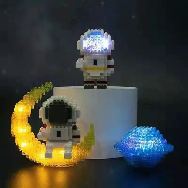 200-2880pcs Mini Micro Rocket Building Blocks Space Moon Satellite Astronaut Diamond Bricks Constructor Toys for Children Gifts 5
