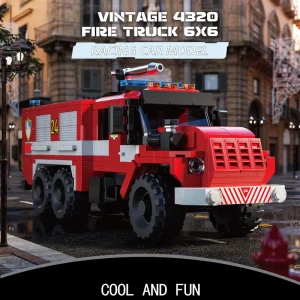 Building blocks fire truck puzzle assembly creative display model boys and girl children's day gift toys 1