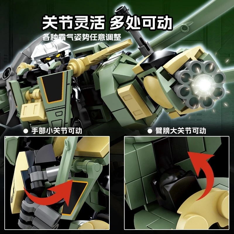 Military tanks combat aircraft mecha figures Assemble building blocks puzzle toys gifts for boys and girls 2