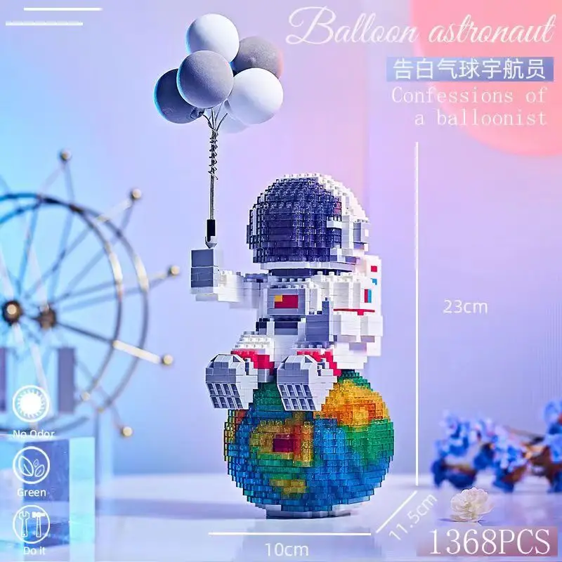 200-2880pcs Mini Micro Rocket Building Blocks Space Moon Satellite Astronaut Diamond Bricks Constructor Toys for Children Gifts 3