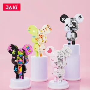 Building blocks Bear violence tide play bear magnetic body decoration pieced together to give boys and girls birthday gifts 1