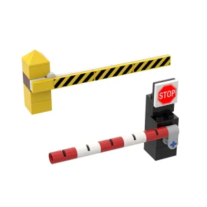 MOC Block parts Package City Rail Rail rail aisle guardrail Parking pole fence Building blocks 1