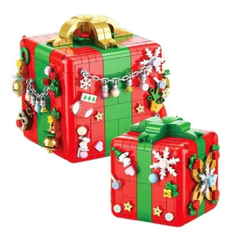 Christmas Surprise Box Building Blocks Set Novelty Toy Christmas Toy Construction Decoration Christma Santa Navida Block 2025 1