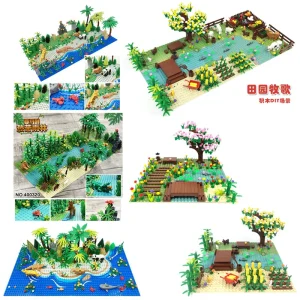 Building blocks MOC jungle scene small particle building blocks DIY assembling toy farm building blocks accessories wholesale 1