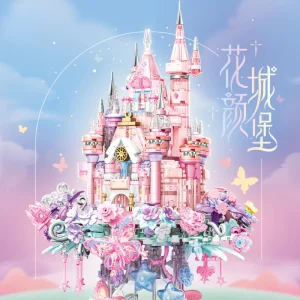 Flower Yan castle patchwork assembly building blocks toy girls and children to send gifts 1