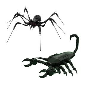 Building blocks, black scorpions, spiders, insect, animal, terrifying creatures, deformed figurines and toys 1